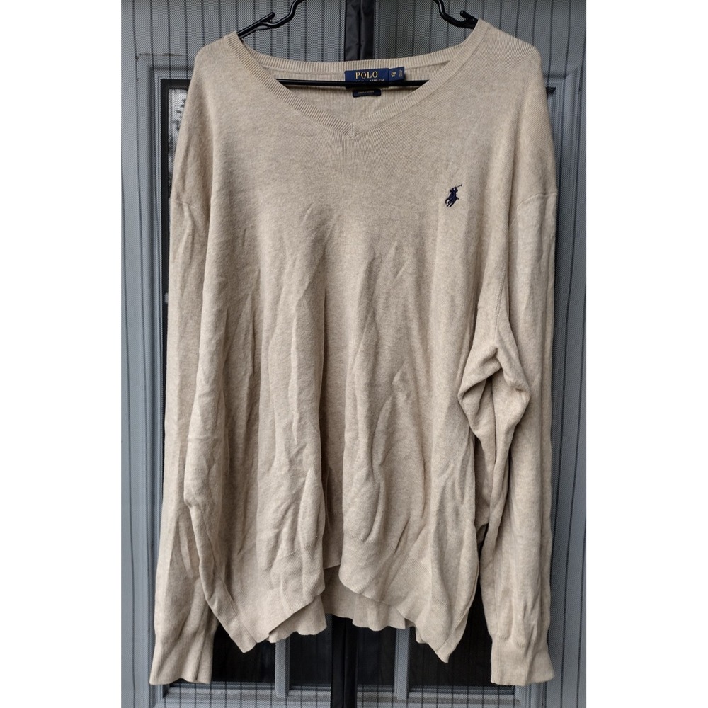 Polo Ralph Lauren Pima V-Neck Sweater – 2XL Big & Tall